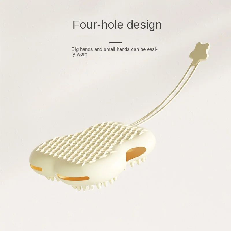 Pet Bathing Brush Silicone Massager Gloves Dog Soft Bathroom Washing Gloves Hair Deshedding Brush Pet Cleaning Grooming Supplies