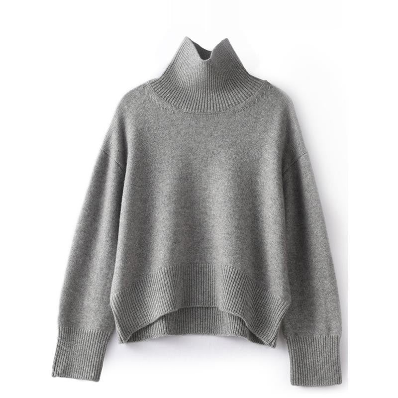 Profile Loose And Idle Thickened Turtleneck Woolen Sweater