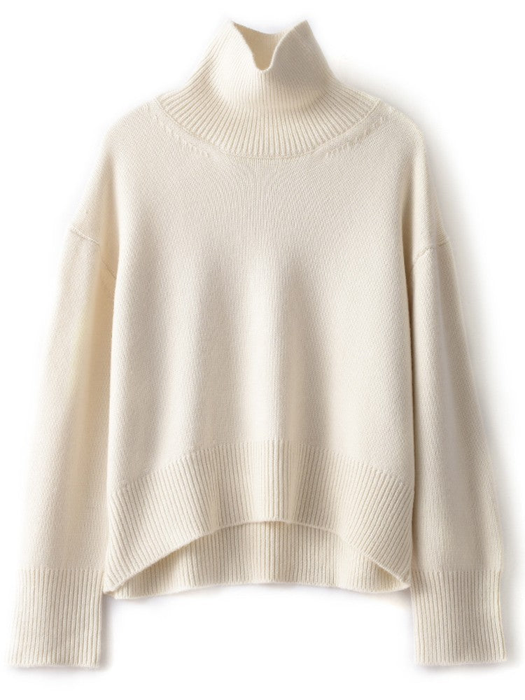 Profile Loose And Idle Thickened Turtleneck Woolen Sweater