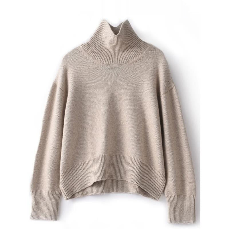 Profile Loose And Idle Thickened Turtleneck Woolen Sweater