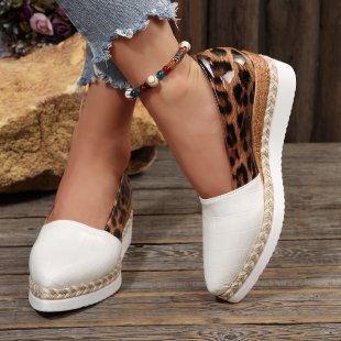 Plus Size Woven Hemp Rope Pointed Women's Shoes