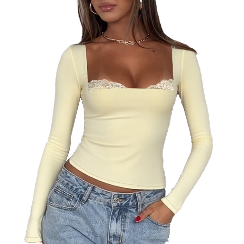 Women's Sexy Fashionable Lace Long Sleeve