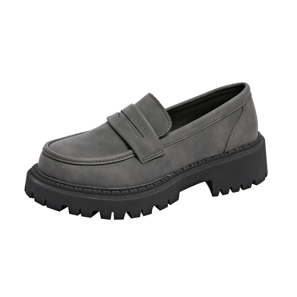 British Style Low Heel Slip-on Low Cut Loafers