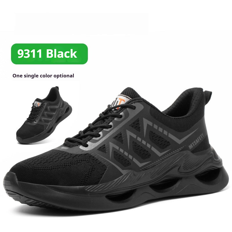Rotating Button Men's Lightweight And Comfortable Labor Protection Shoes