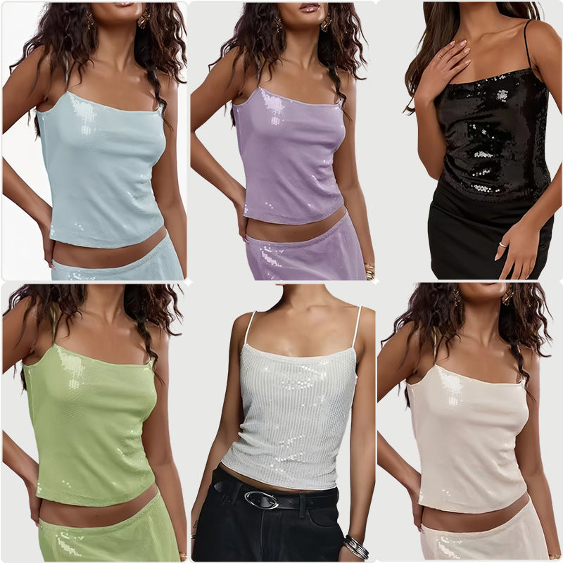 Women's Slim-fit Candy-colored Sling Top