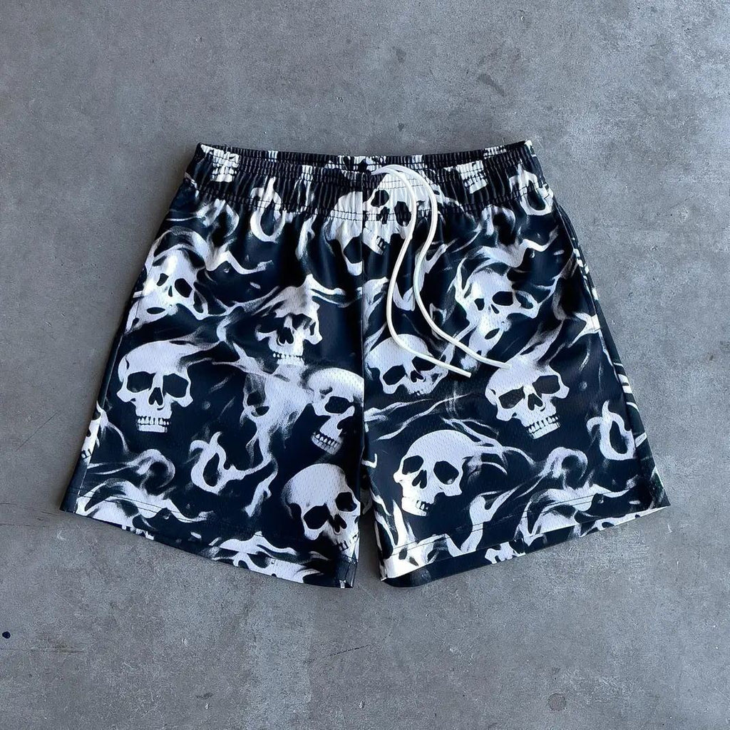 Men's Fitness Mesh Breathable Loose Sports And Leisure Shorts