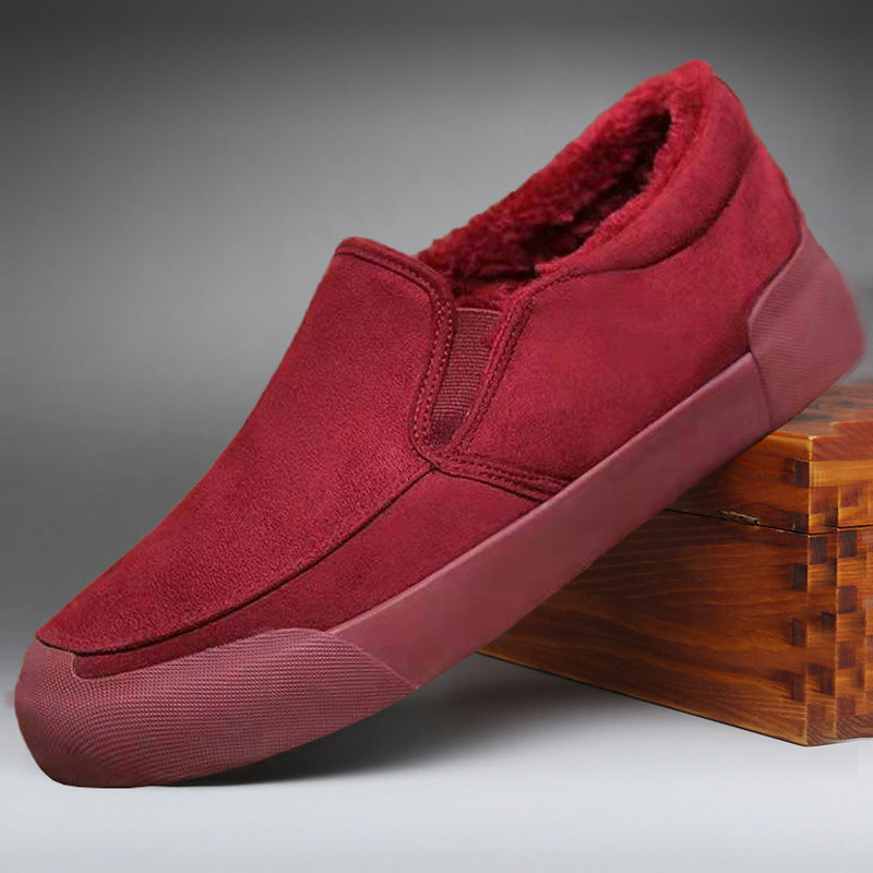 Men's Casual All-match Cloth Cover Velvet Shoes