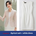 Women's Chanel Style Suit White Vest Dress