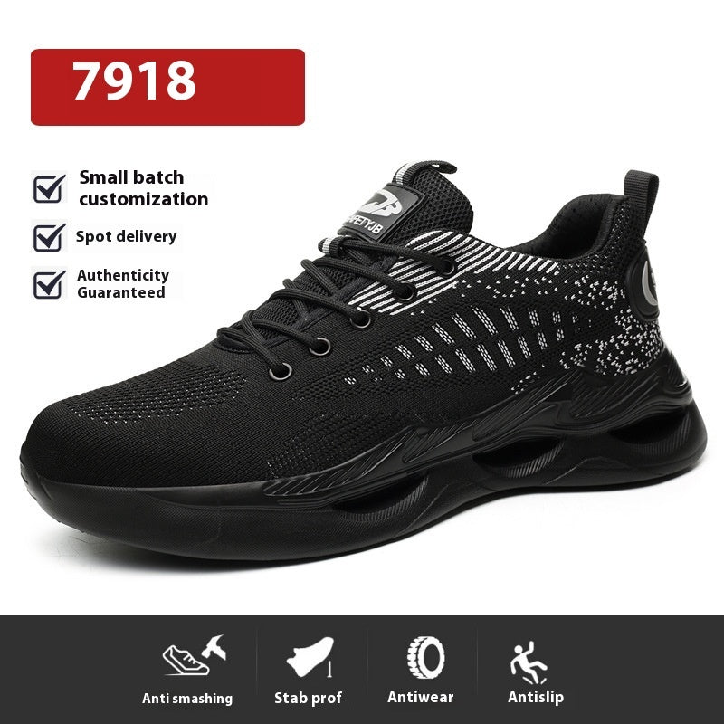 Breathable Labor Protection Shoes Puncture Resistant And Wear-resistant